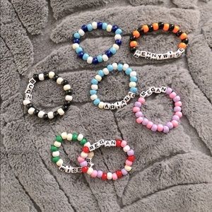 Stretch Bead Name Bracelets